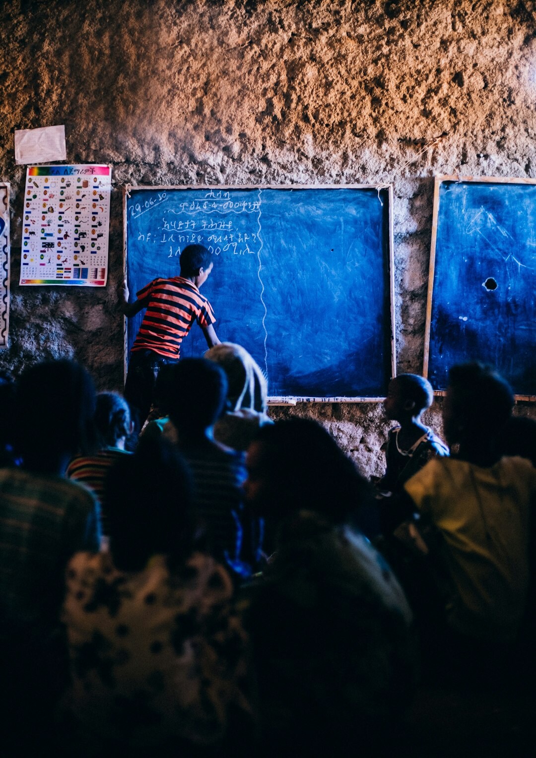 children learning in classroom