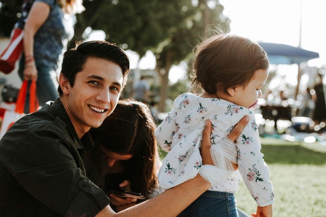 family gathering in park