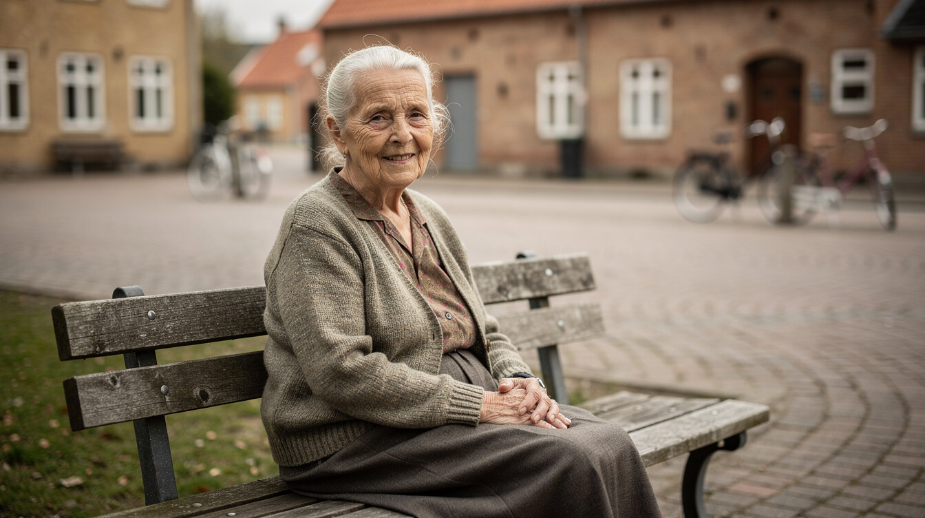 elderly danish woman portrait