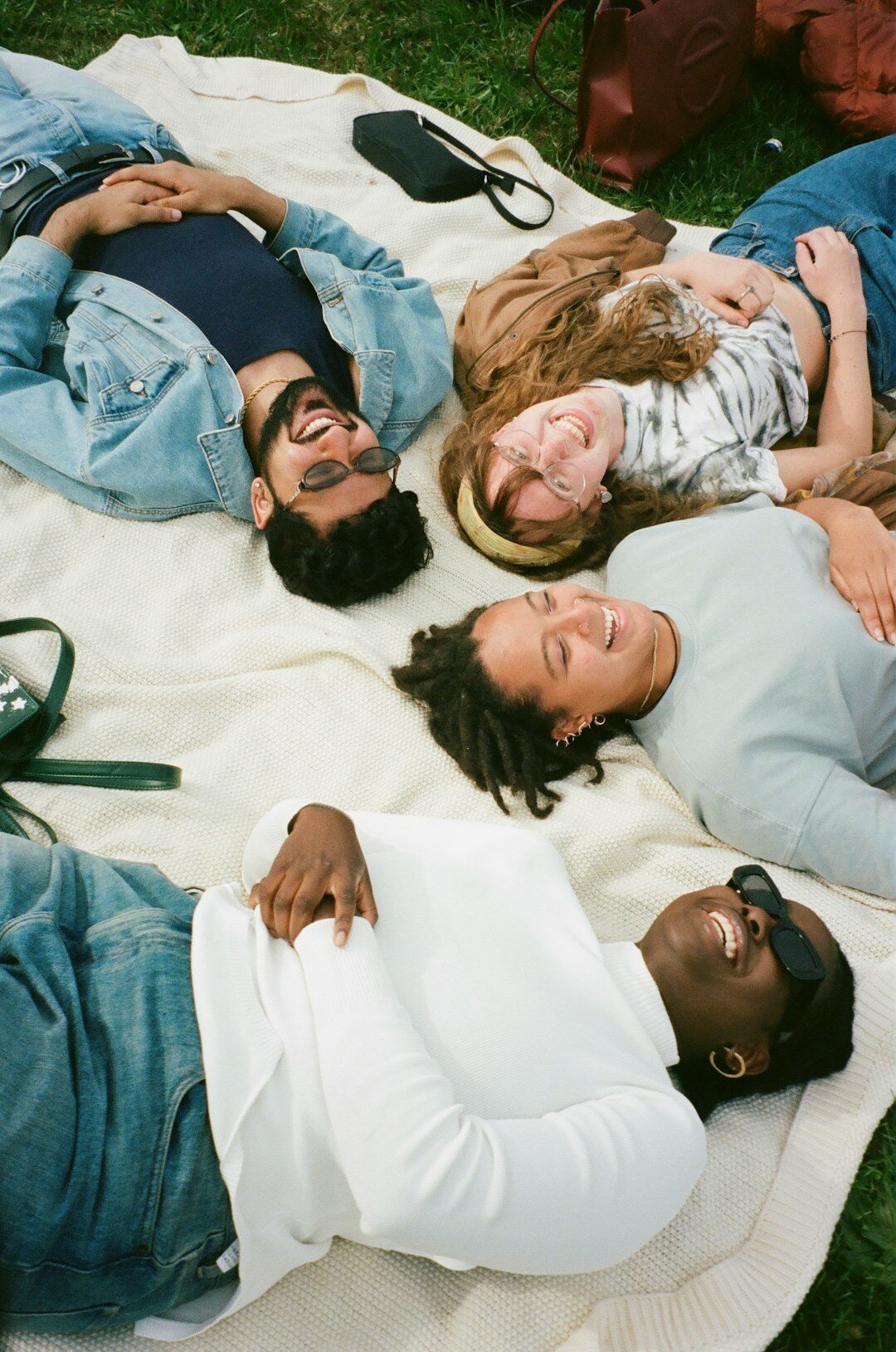 group of friends laughing
