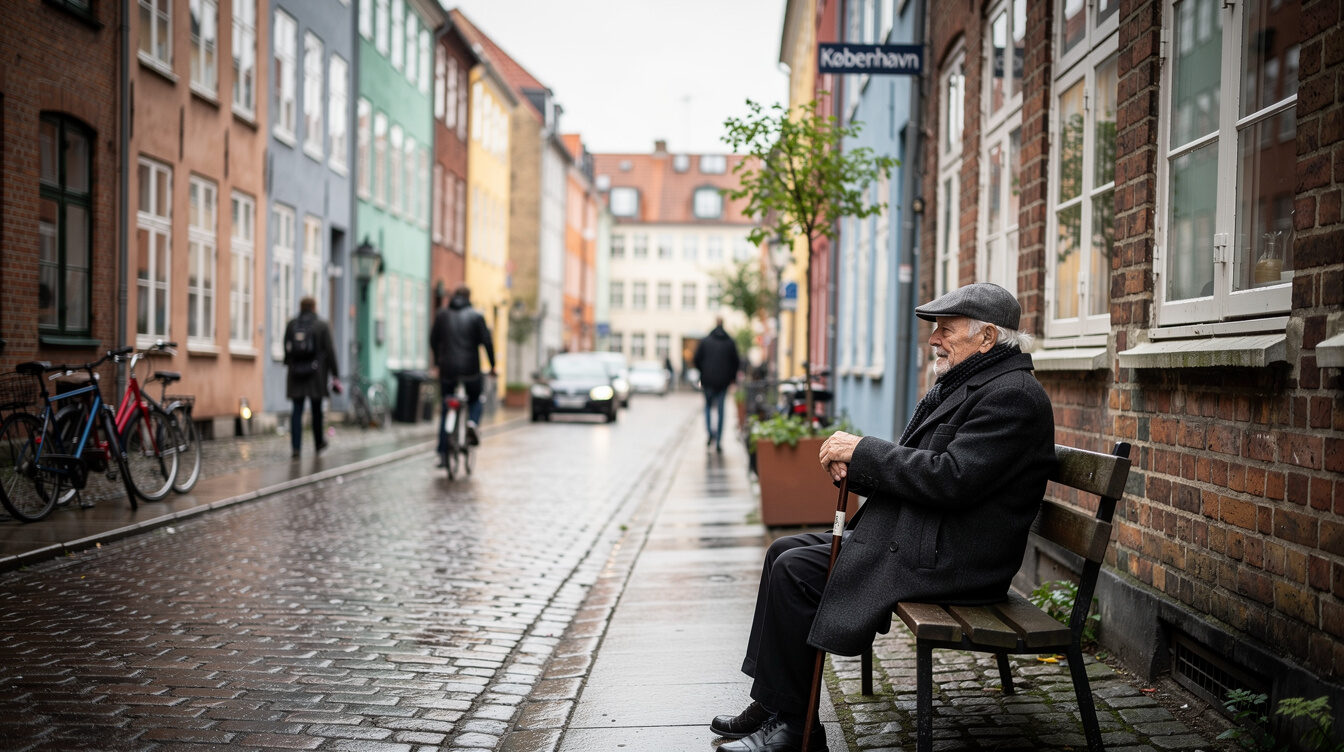 old danish street scene